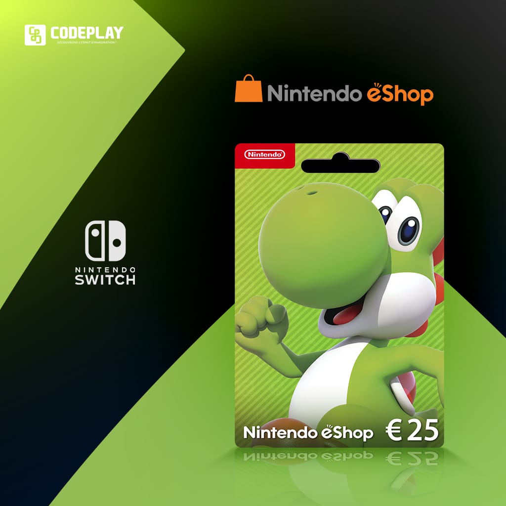 25€ Maroc - eShop Achetez Nintendo Codeplay Card